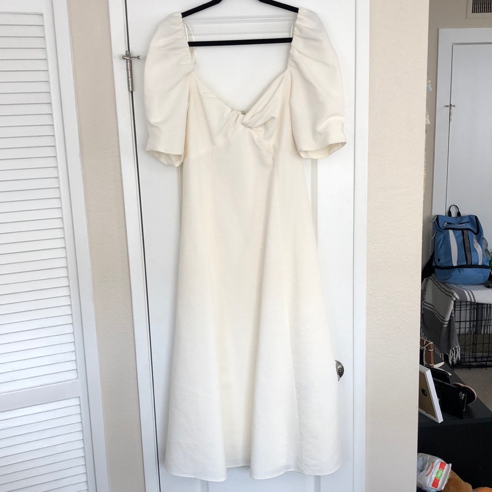Zara white off the shoulder dress